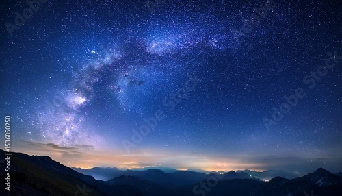 Wallpaper Mural beautiful sky at night with stars Torontodigital.ca