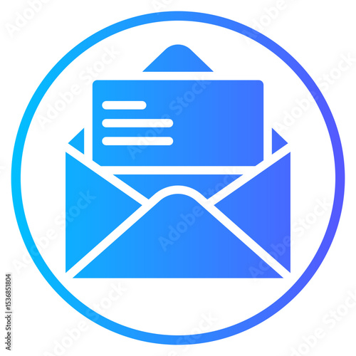 Envelope gradient icon