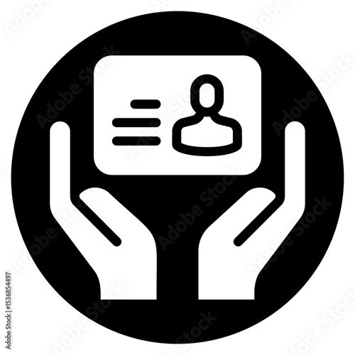 give card glyph icon