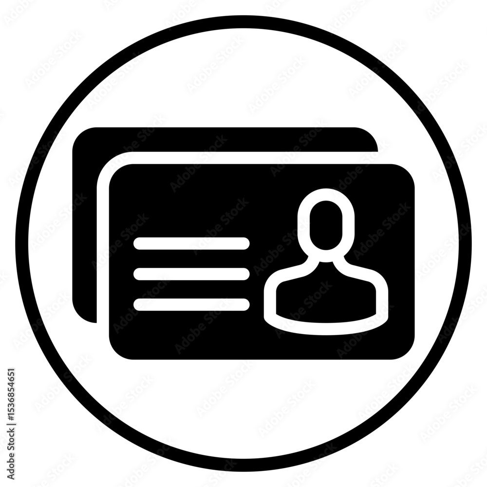 presentation card glyph icon presentation card glyph icon