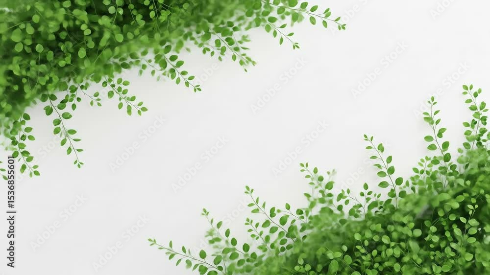 Tropical leaves and grass border Tropical leaves and grass border