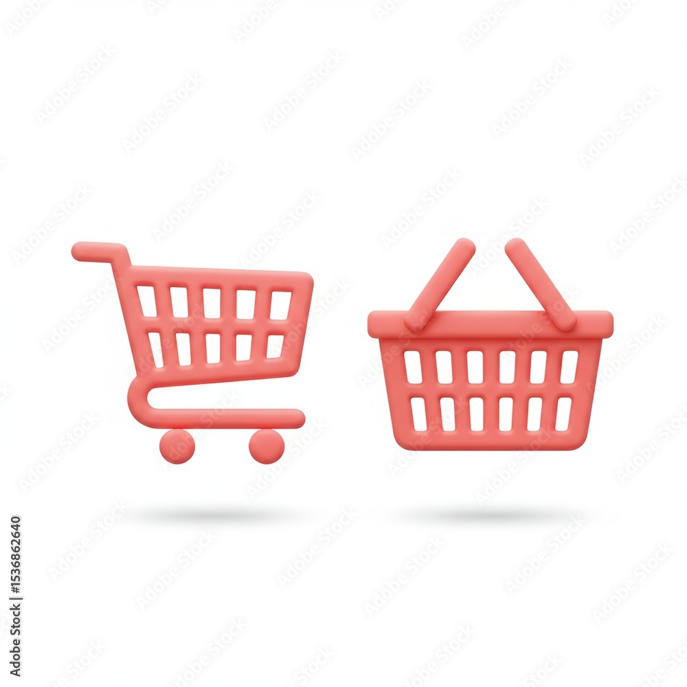 3D E-commerce Icon Set 3D E-commerce Icon Set