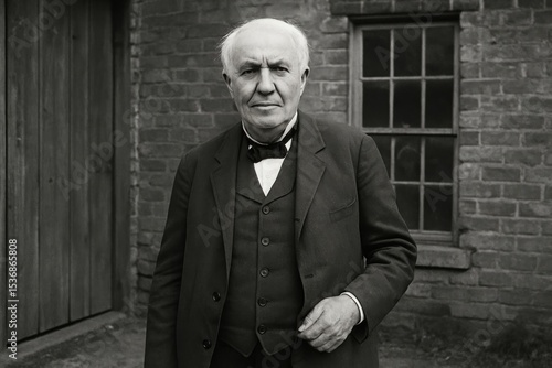Inventor portrait historical attire