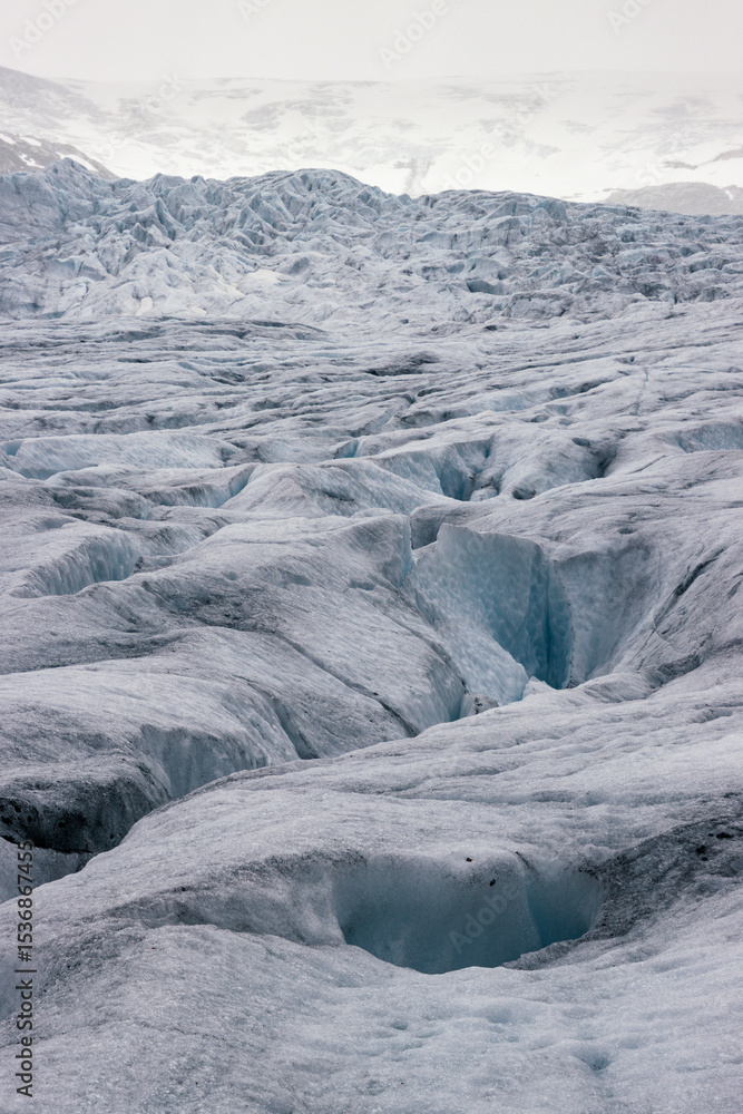Fototapeta premium Beautiful view of the hike in Nigardsbreen glacier (Norway)