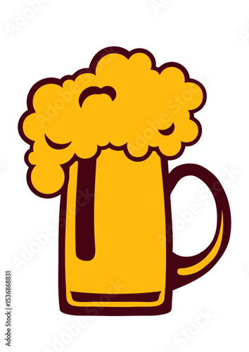 Chope de biere dessin alcool icone boisson