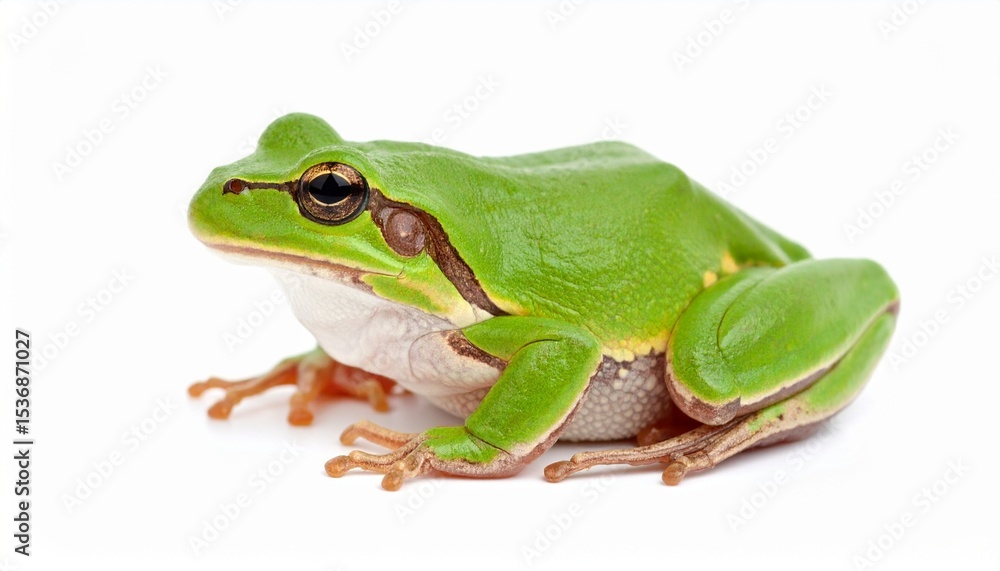 Obraz premium frog on white background