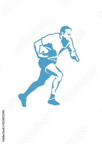 rugby logo joueur club