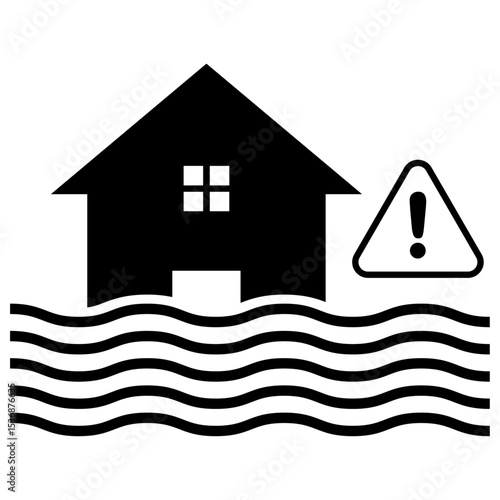 flooding icon vector illustration drawing.