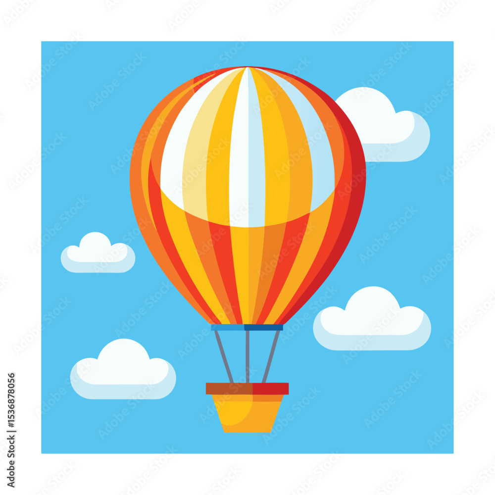 Obraz premium hot air balloon in sky
