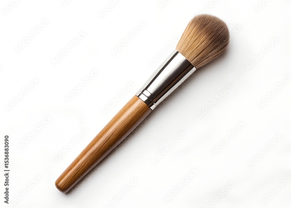 Makeup brush isolated on clean white background Makeup brush isolated on clean white background