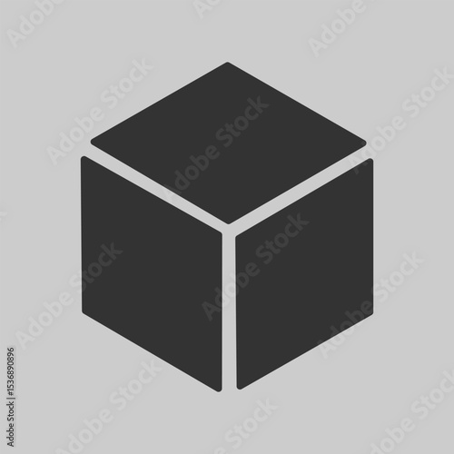 3d cube Printing vector symbol. 3D Print vector icon. cubes illustration.