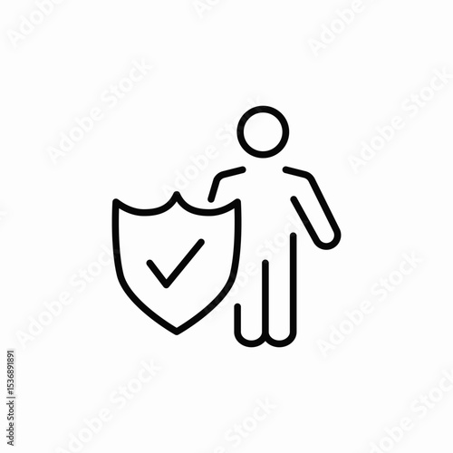 customer protection icon sign vector