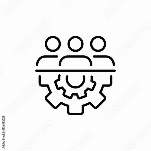 engineering team icon sign vector