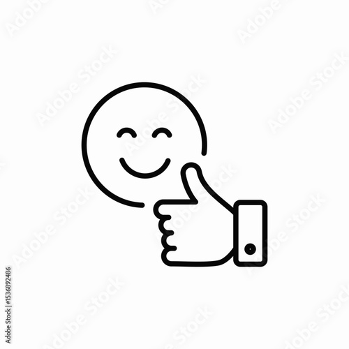 happy customer icon sign vector