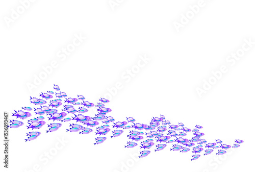 School of fish illustration