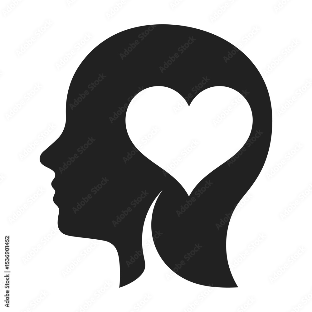 Modern Minimal Head Silhouette with Heart – Emotional Intelligence Icon Set
Modern Minimal Head Silhouette with Heart – Emotional Intelligence Icon Set