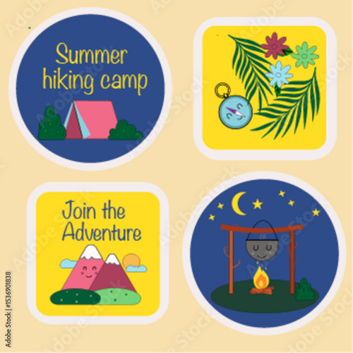 set of icons for travel