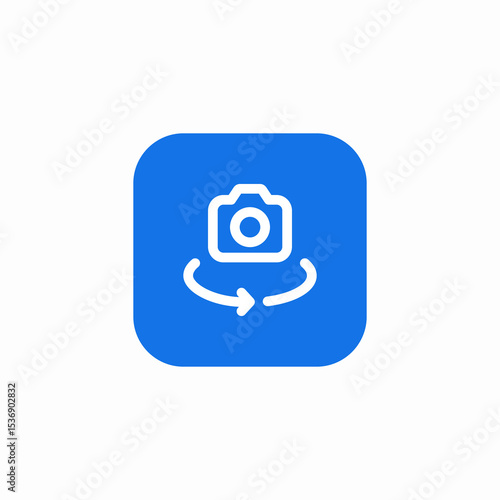 camera switch icon sign vector