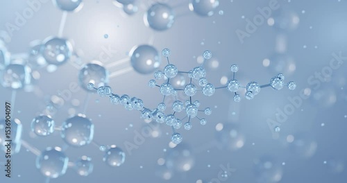 Wallpaper Mural Alizapride rotating 3D model of dopamine antagonist, seamless looped video
 Torontodigital.ca