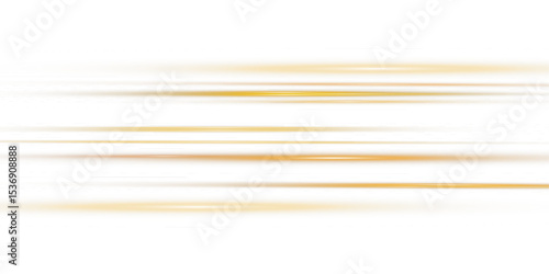Gold horizontal lens flares pack. Laser beams, horizontal light rays. Beautiful light flares. Glowing streaks on light background. Light line effect gold png