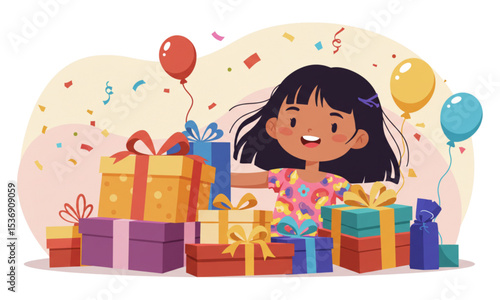 girl with gift box