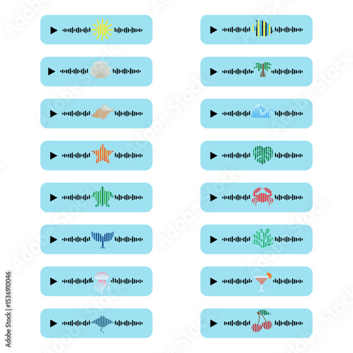A set of summer voice messages