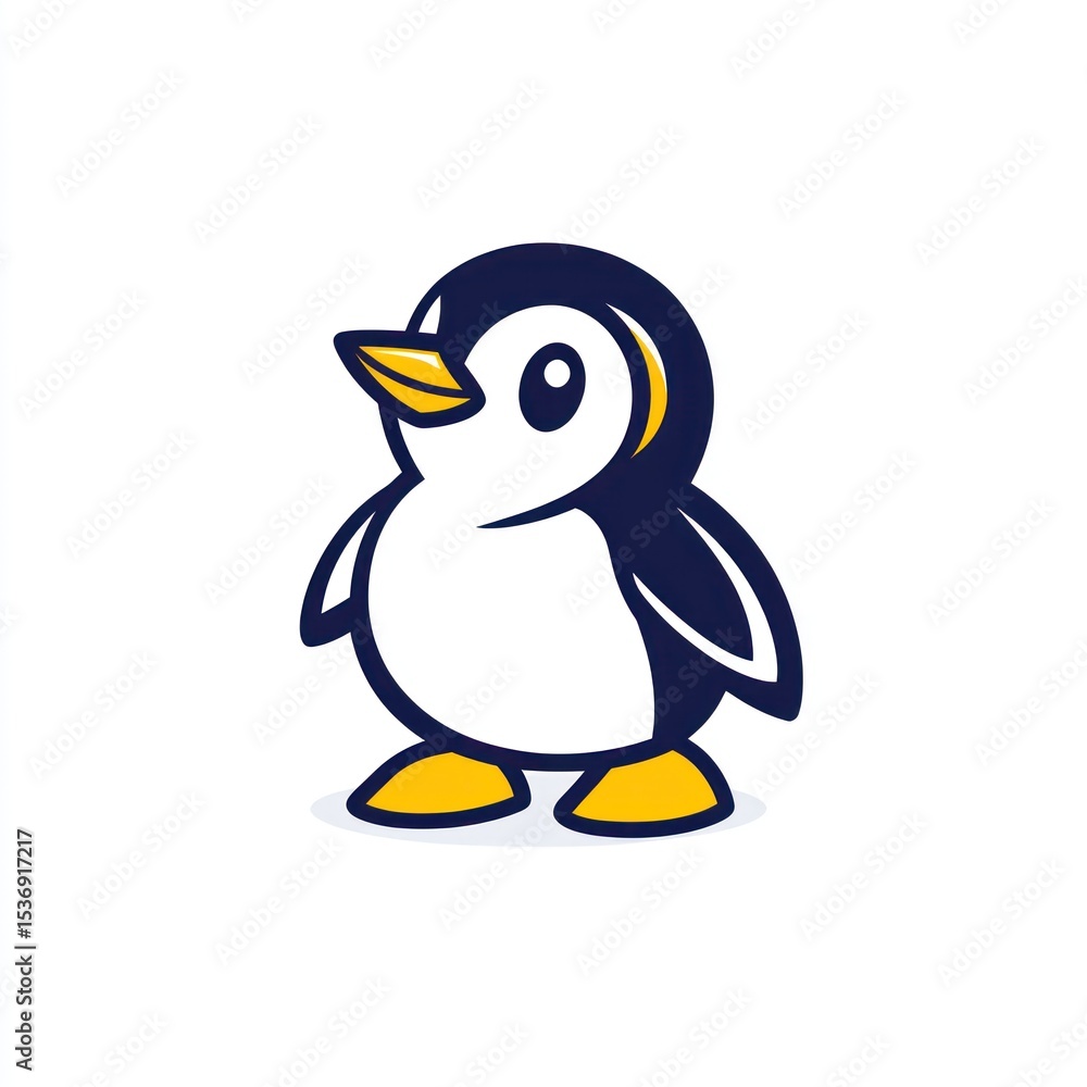 Fototapeta premium Cute cartoon penguin (3)