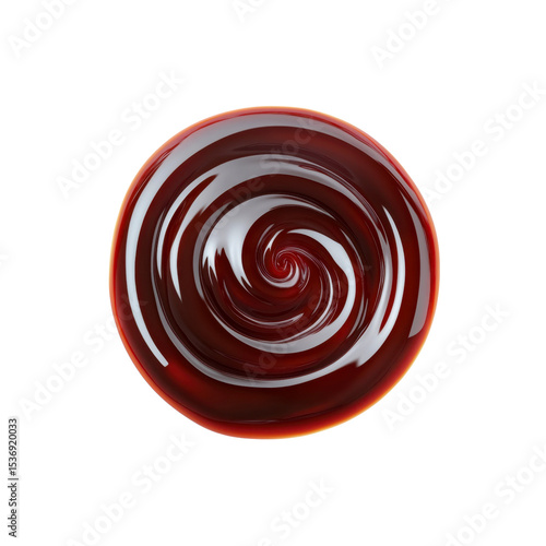 Swirling Dark Brown Liquid, Abstract Texture Background
