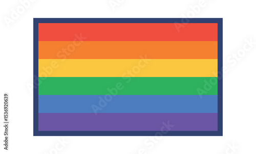 Pride Month in June. LGBTQ+. Lesbian Gay Bisexual Transgender. Celebrated annual. LGBT flag. Rainbow love concept. Human rights and tolerance. Poster, card, banner and background. Vector illustration