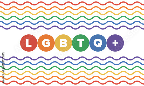 Pride Month in June. LGBTQ+. Lesbian Gay Bisexual Transgender. Celebrated annual. LGBT flag. Rainbow love concept. Human rights and tolerance. Poster, card, banner and background. Vector illustration