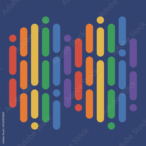 Pride Month in June. LGBTQ+. Lesbian Gay Bisexual Transgender. Celebrated annual. LGBT flag. Rainbow love concept. Human rights and tolerance. Poster, card, banner and background. Vector illustration