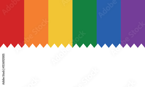 Pride Month in June. LGBTQ+. Lesbian Gay Bisexual Transgender. Celebrated annual. LGBT flag. Rainbow love concept. Human rights and tolerance. Poster, card, banner and background. Vector illustration