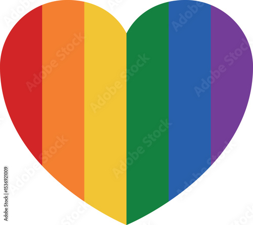 Pride Month in June. LGBTQ+. Lesbian Gay Bisexual Transgender. Celebrated annual. LGBT flag. Rainbow love concept. Human rights and tolerance. Poster, card, banner and background. Vector illustration