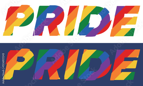Pride Month in June. LGBTQ+. Lesbian Gay Bisexual Transgender. Celebrated annual. LGBT flag. Rainbow love concept. Human rights and tolerance. Poster, card, banner and background. Vector illustration