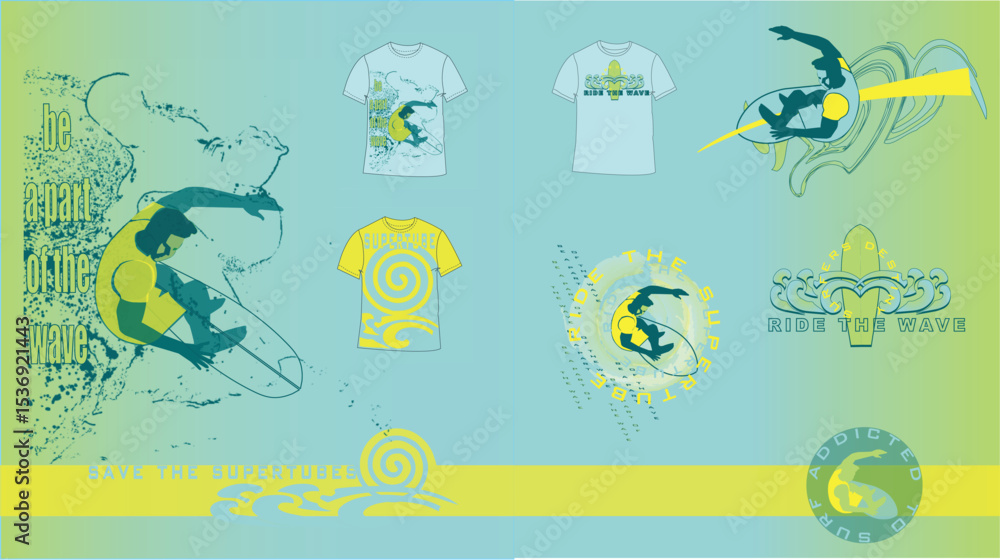 Fototapeta premium sea animals collection
