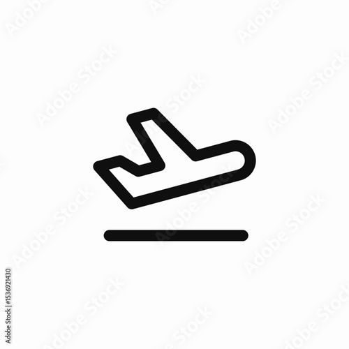 departure section icon sign vector