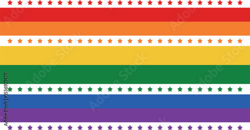 Pride Month in June. LGBTQ+. Lesbian Gay Bisexual Transgender. Celebrated annual. LGBT flag. Rainbow love concept. Human rights and tolerance. Poster, card, banner and background. Vector illustration