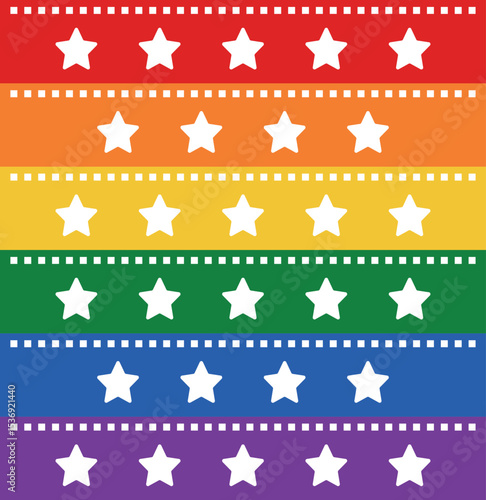 Pride Month in June. LGBTQ+. Lesbian Gay Bisexual Transgender. Celebrated annual. LGBT flag. Rainbow love concept. Human rights and tolerance. Poster, card, banner and background. Vector illustration