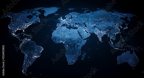 Global Network: A Digital World Map