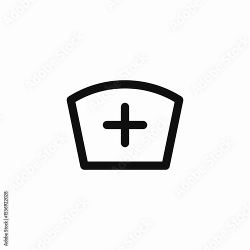hospital staff icon sign vector