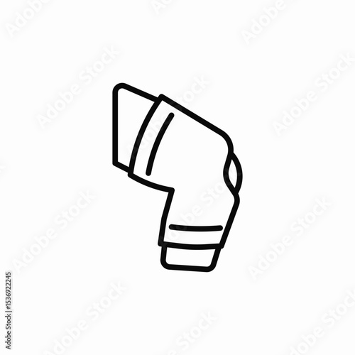 knee part icon sign vector