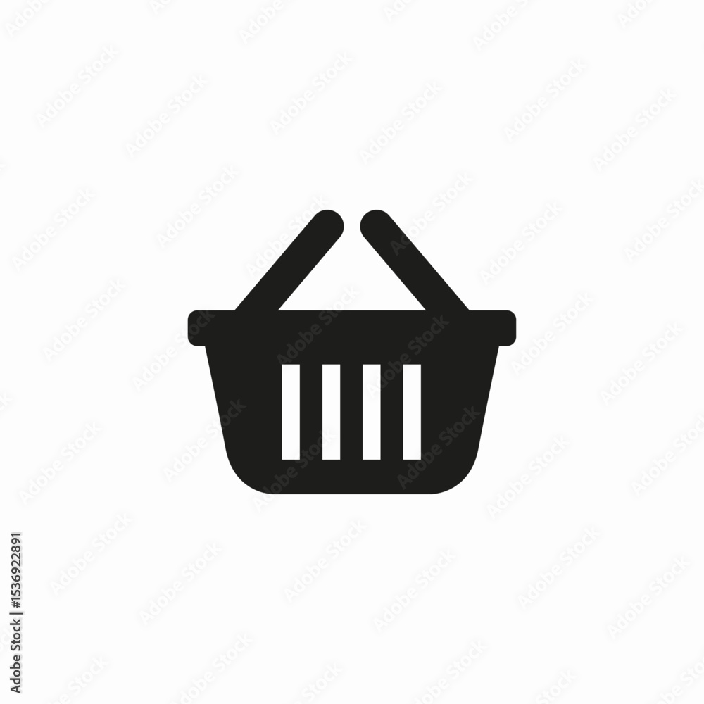 Fototapeta premium online basket icon sign vector