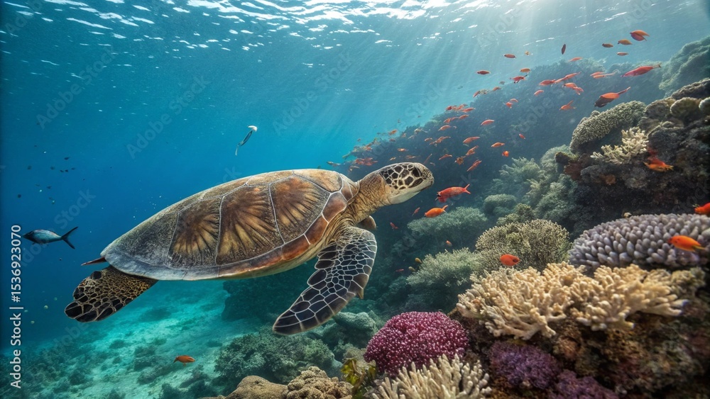 Fototapeta premium turtle, sharp and realistic, Photo, Natural light.