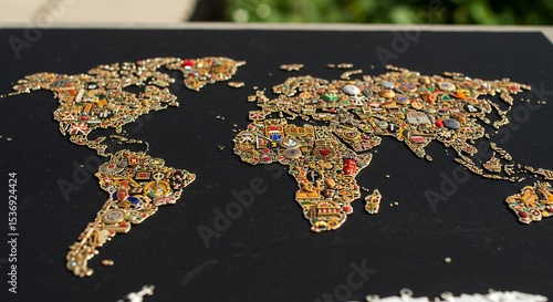 World Map Mosaic: A Stunning Collage of Global Cultures