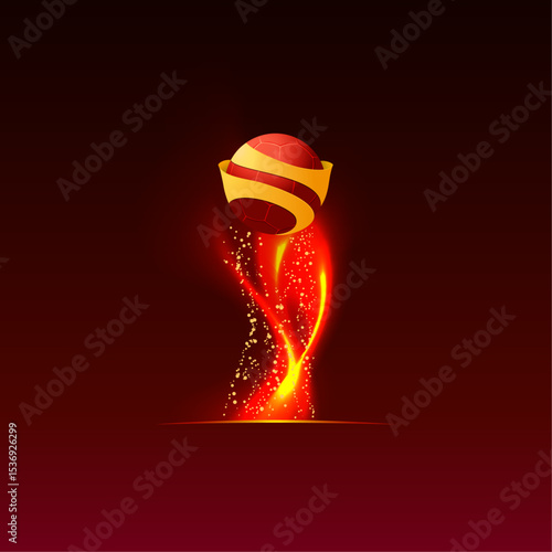 Abstract game trophy background, vector illustration