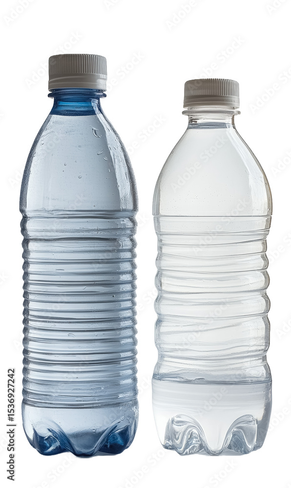 Naklejka premium Two Plastic Water Bottles