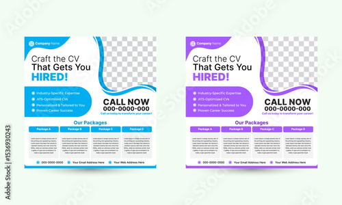 Easy to Edit Social Media Post Design for Corporate Use 