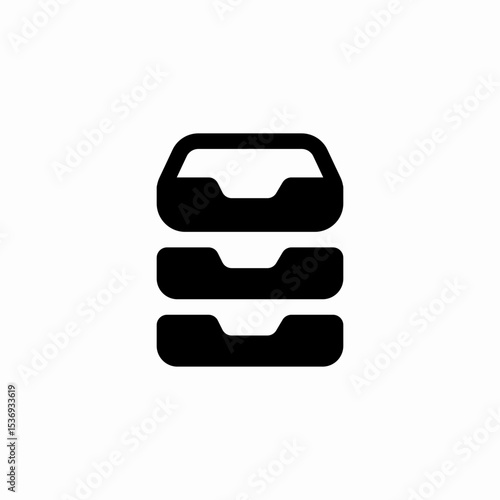 inbox archive icon sign vector