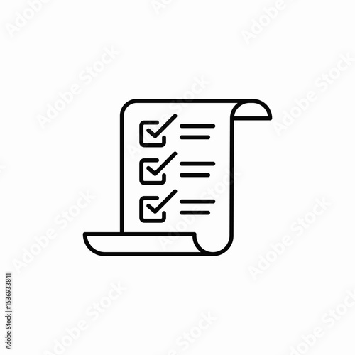 paper checklist icon sign vector