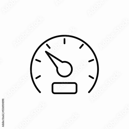 pressure measure icon sign vector